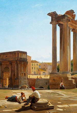Constantin Hansen, Vue du forum romain